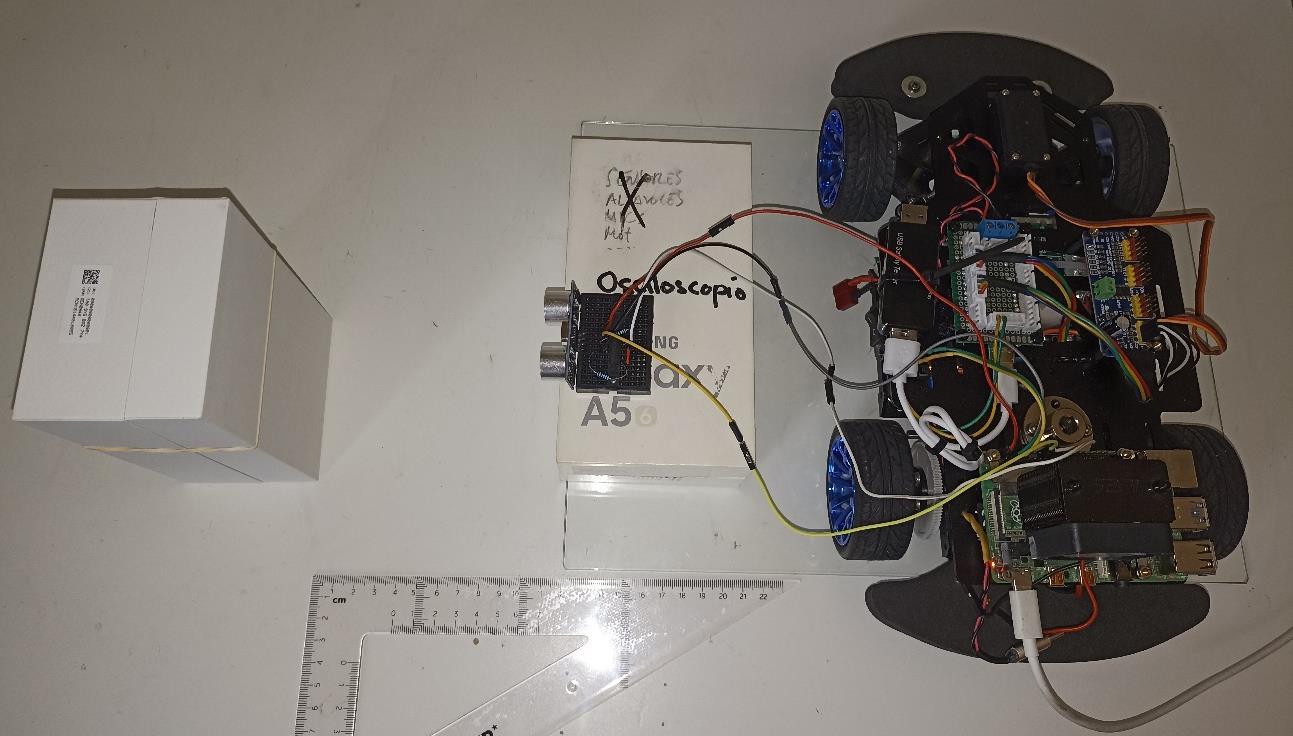 Prueba de distancia con el HC-SR04