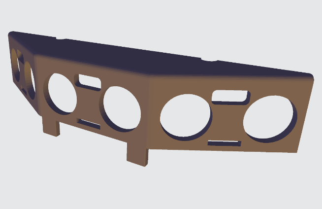 Render de la pieza de sensores
