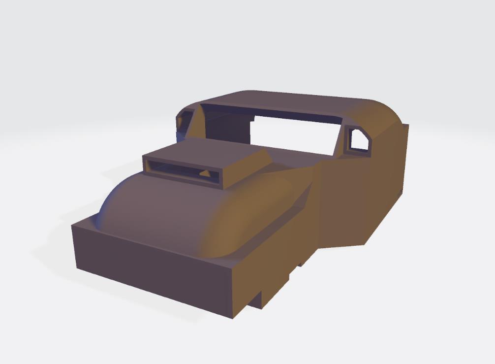 Render de la pieza del chasis